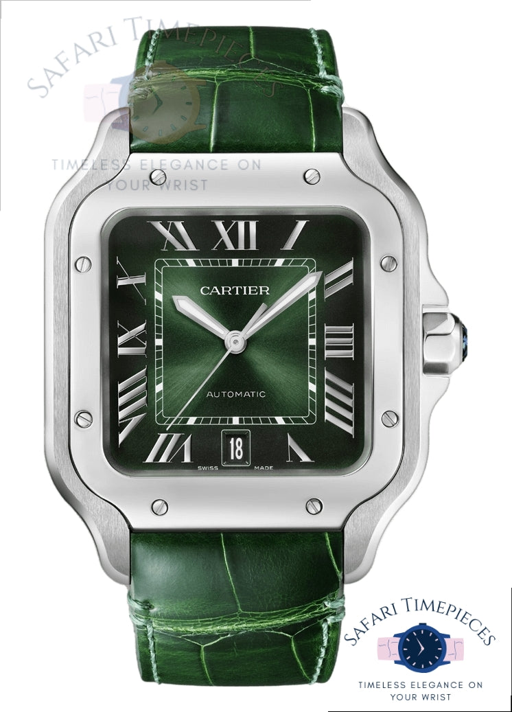 Cartier - Santos de Cartier Date front face