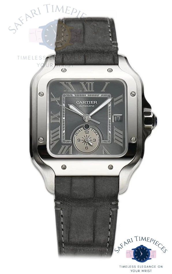 Cartier Santos de Cartier Dual Time front face